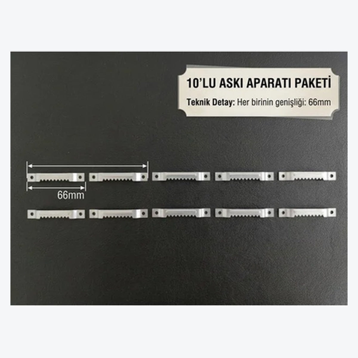 Vidalı Tırtırlı Timsah Ağzı Askı – 66 mm